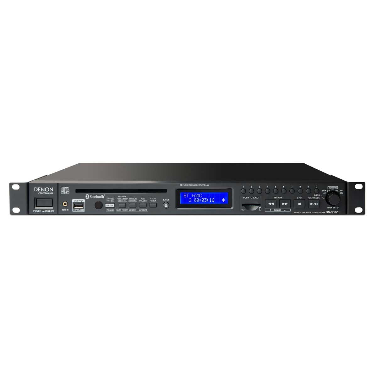Denon Pro DN300Z CD/Media Player with Bluetooth®/USB/SD/Aux and AM/FM Tuner