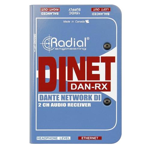 Radial DiNet Dan RX. Dante network Interface - Koala Audio