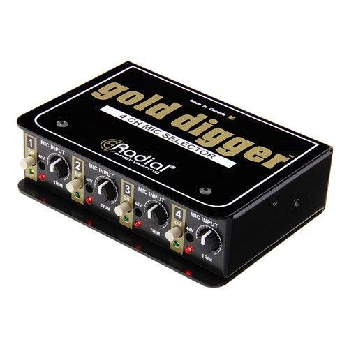 Radial Golddigger 4-Channel Mic Selector - Koala Audio