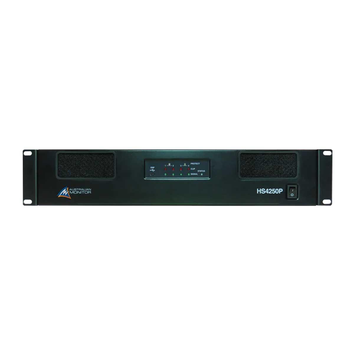 Australian Monitor HS4120P  4 x 120 watt Power Amplifier with DSP and RS232 