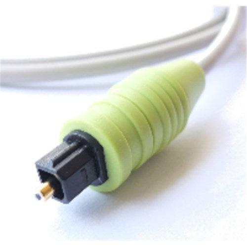 NAKED 5.0M TOSLINK Cable with 3.5MM & Right-Angle Adaptors, Velcro Ties