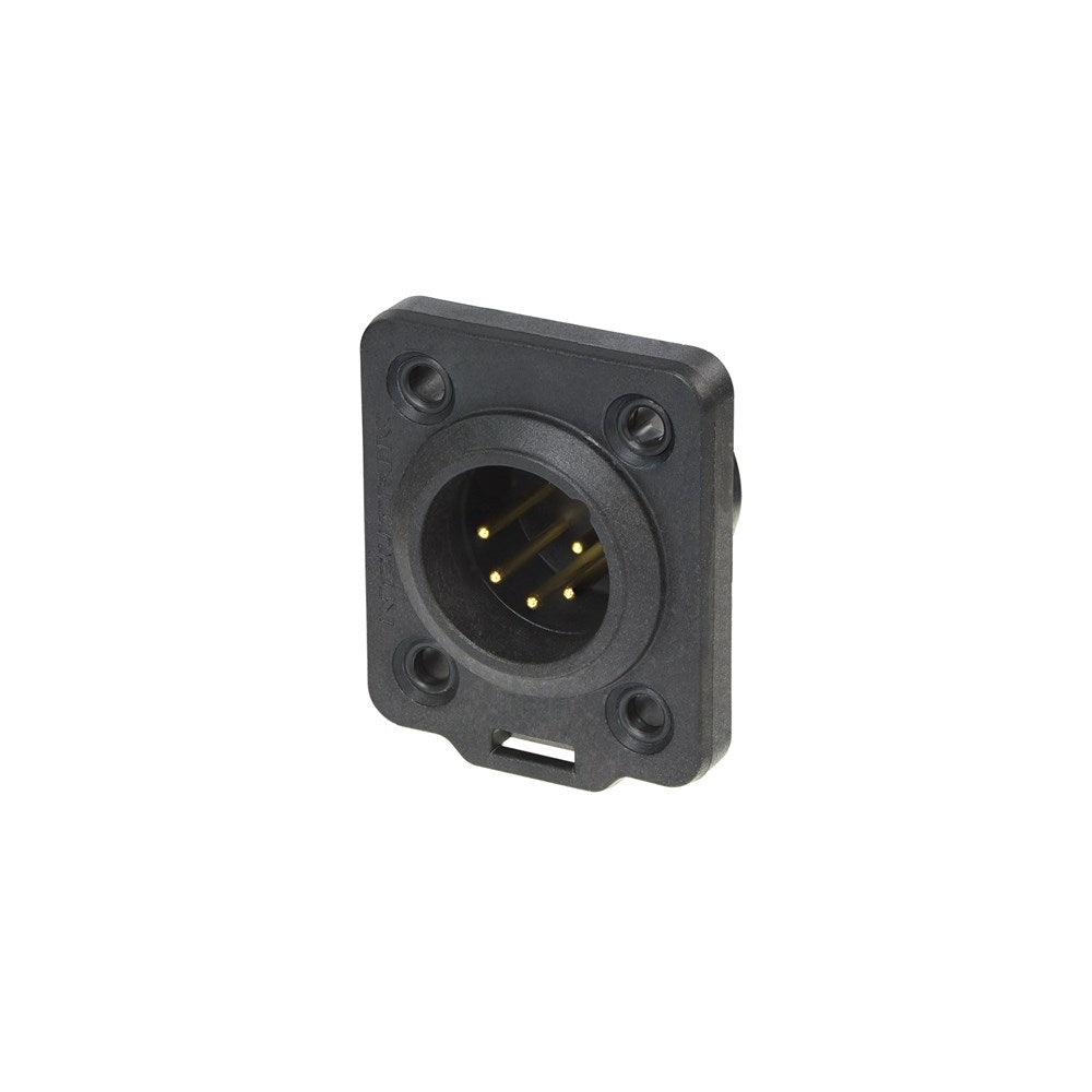 Neutrik NC5MDX-TOP XLR Top Male 5-Pole Chassis Connector, IP65/UV Resistant - Koala Audio