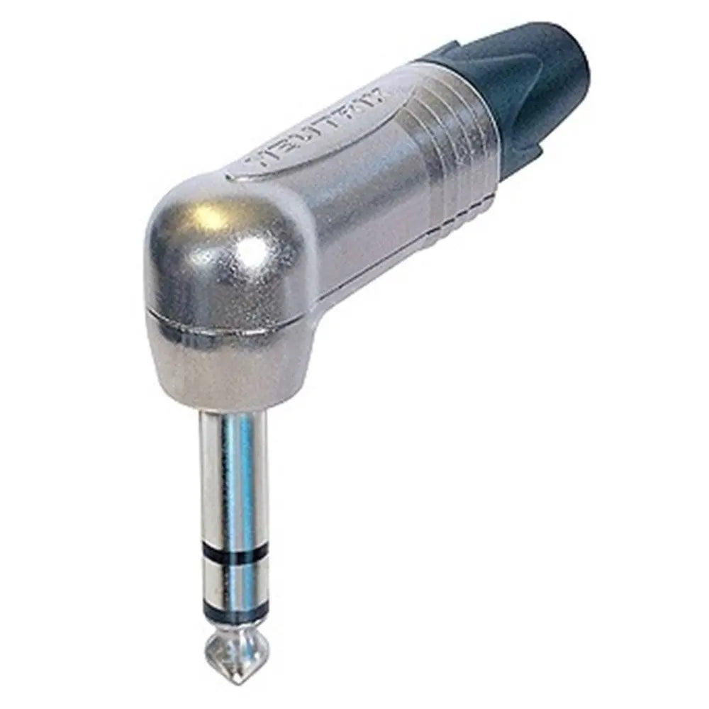 Neutrik NP3RX Right-angle Jack Plug - Stereo Nickel Contacts/Nickel Shell - Koala Audio