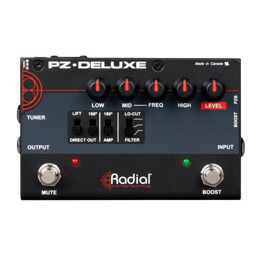 Radial Engineering PZ DELUXE Acoustic instrument preamp w/parametric EQ and built-in Radial DI