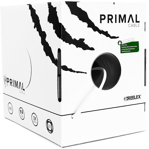 ICE Cable PR14-4W  Primal 14AWG 4 Core 152m White Speaker Cable - Koala Audio