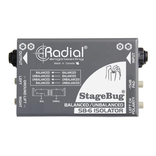 Radial SB6 Isolator for balanced and - Koala Audio