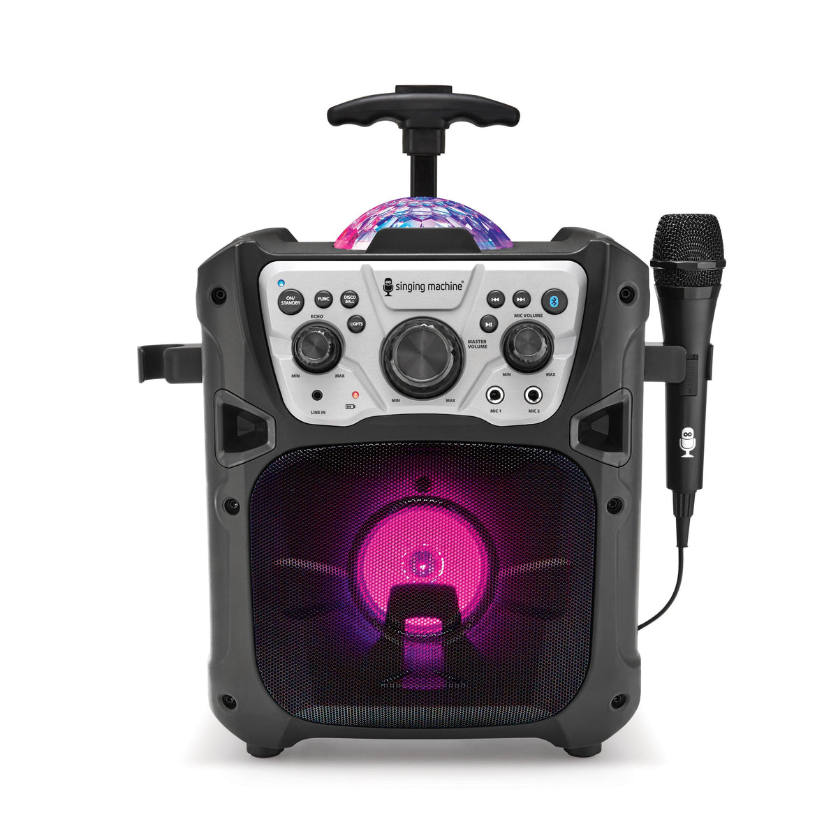 Singing Machine Mini Fiesta- Bluetooth® + Light Show - Koala Audio