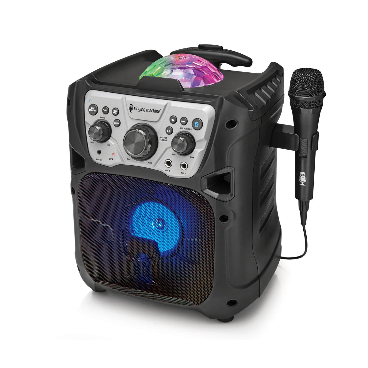 Singing Machine Mini Fiesta- Bluetooth® + Light Show - Koala Audio