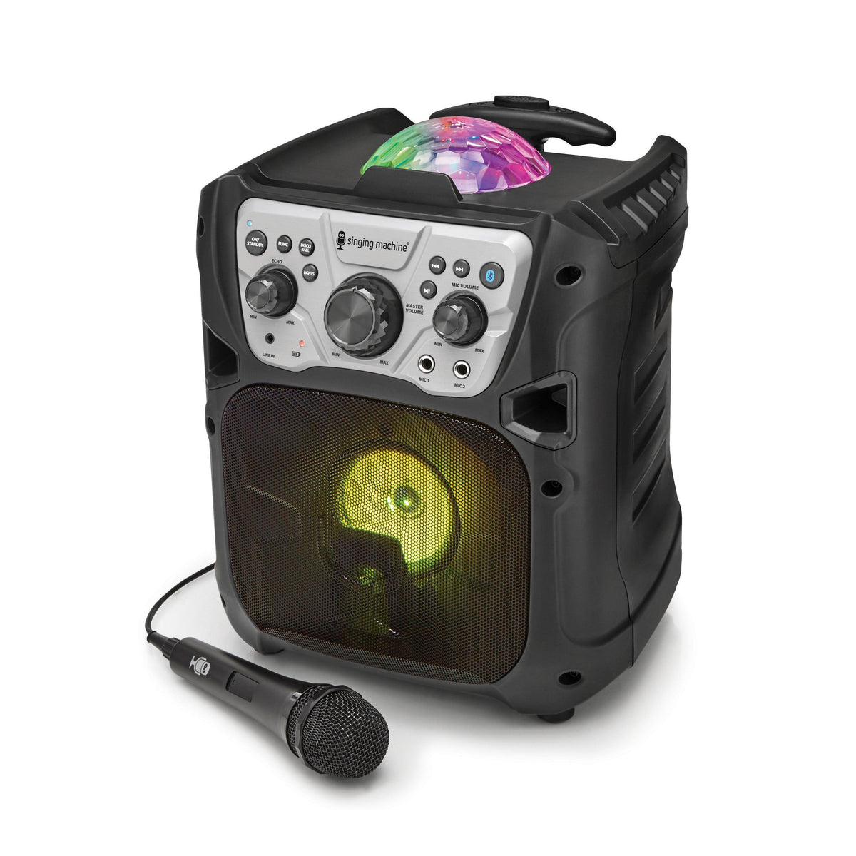 Singing Machine Mini Fiesta- Bluetooth® + Light Show - Koala Audio