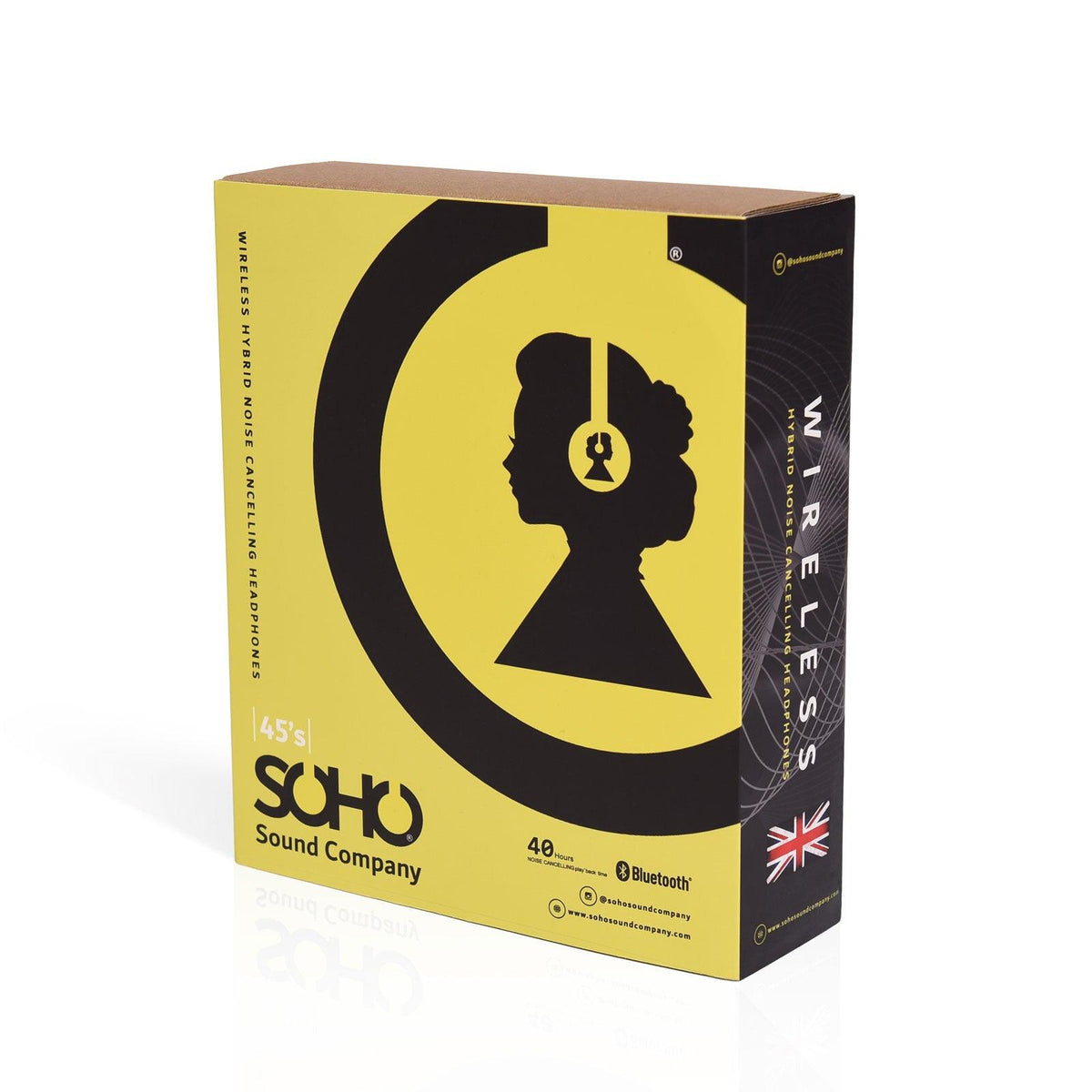 Soho 45&#39;s TWS Bluetooth Hybrid ANC Headphones featuring unique Transparency mode - Koala Audio