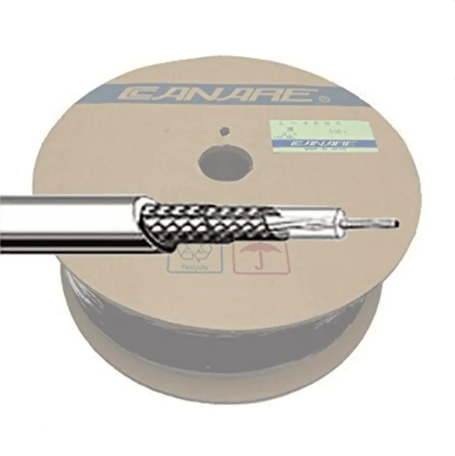 Canare L-5DFB 50-Ohm Coaxial Cable, Black 100m Roll - Koala Audio