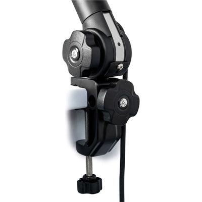 QuikLok A26 BK Microphone desk arm with mic cable for studio applications - Black - Koala Audio