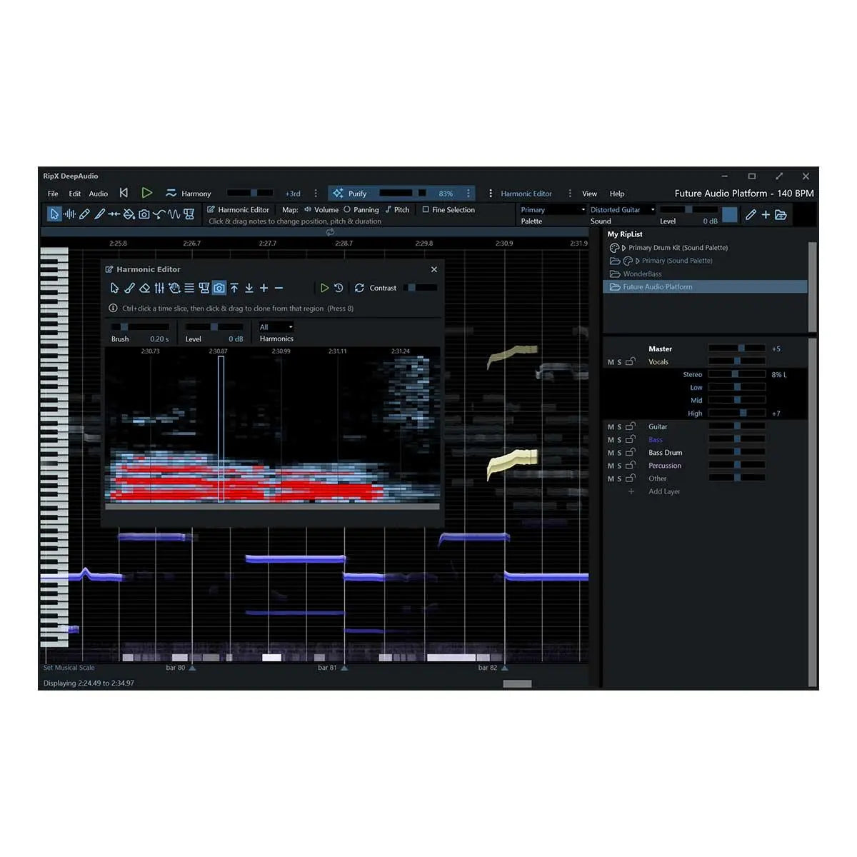 Hit`n`Mix RipX DeepAudio Audio Separation, Stem Cleanup  & Manipulation Tool (Serial Nr + Download) - Koala Audio