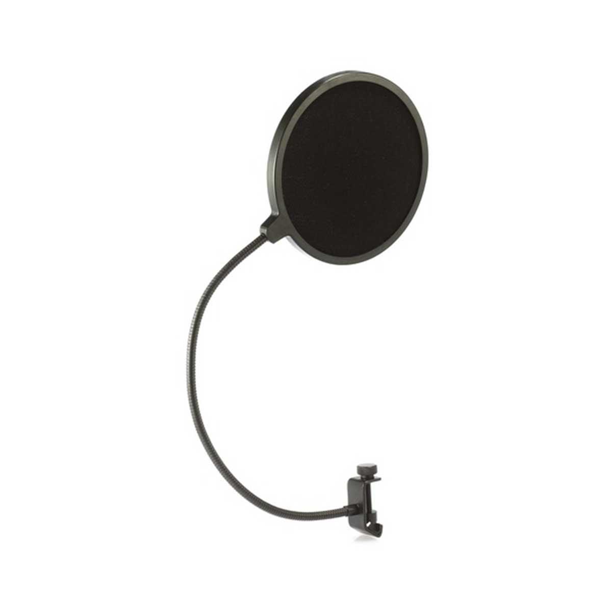 JTS MS65 Pop filter flexible gooseneck with clamp for mic stand