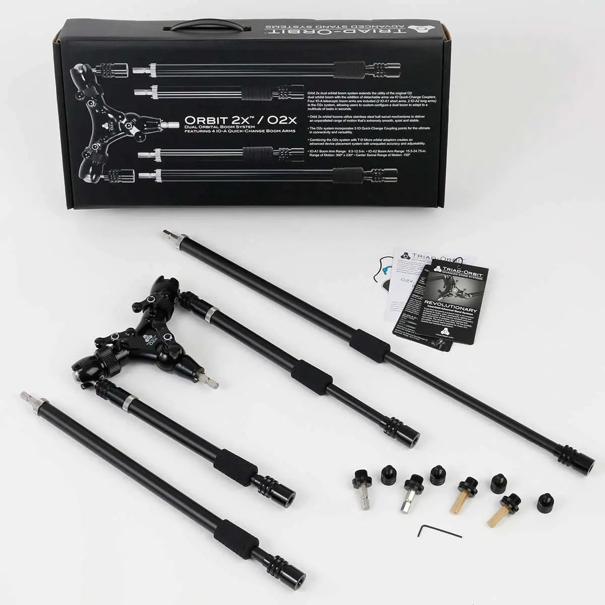 Triad-Orbit O2X Dual Arm Orbital Boom with Interchangeable Arms
