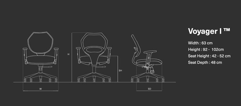 Wavebone Voyager I™ Ergonomic Chair - Koala Audio